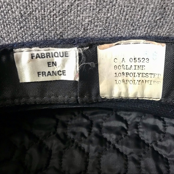 Vintage Navy Wool Fisherman’s Hat, Made in France, 1960s/70s, Women’s Small - Picture 2 of 5